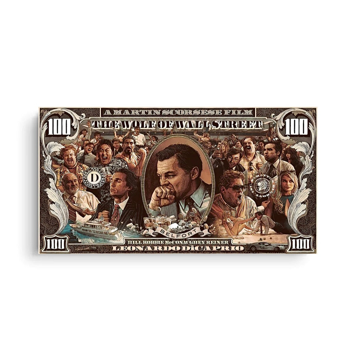 100 Wall Street Dollars Quadro