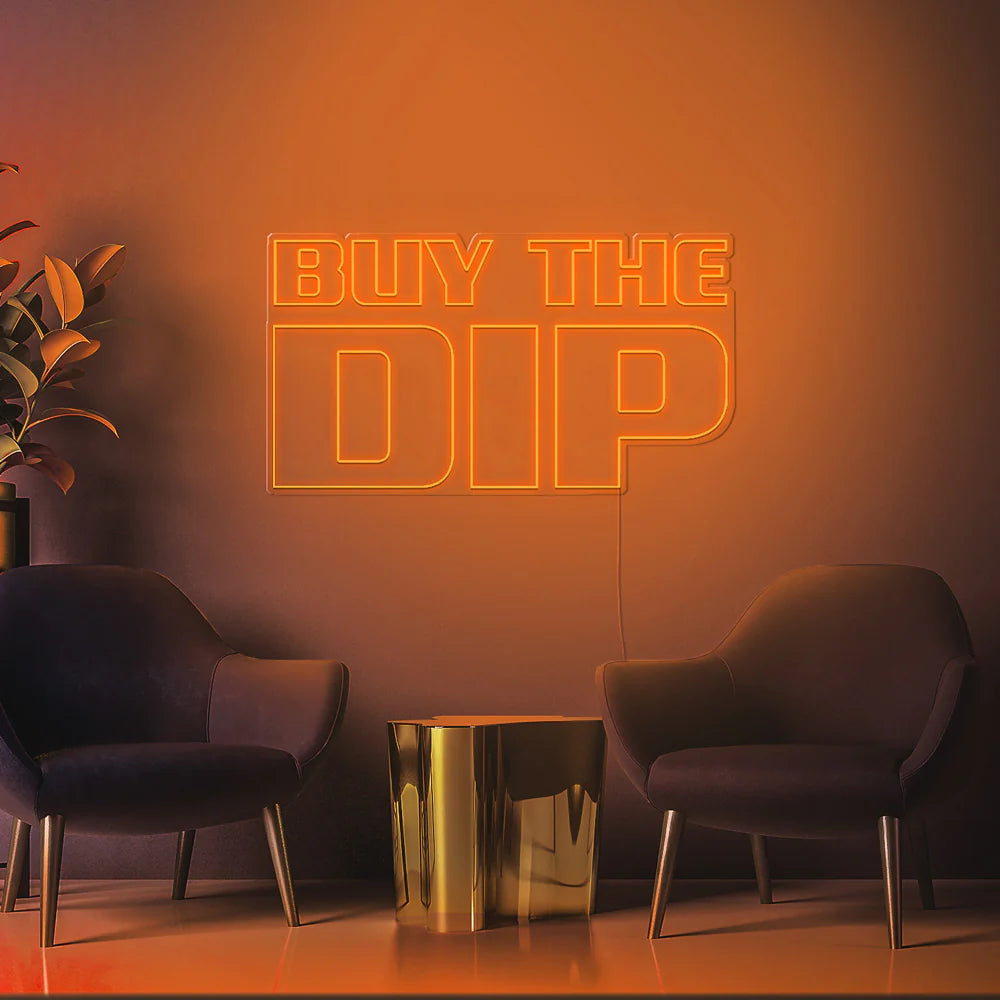 Buy The Dip Insegna al neon