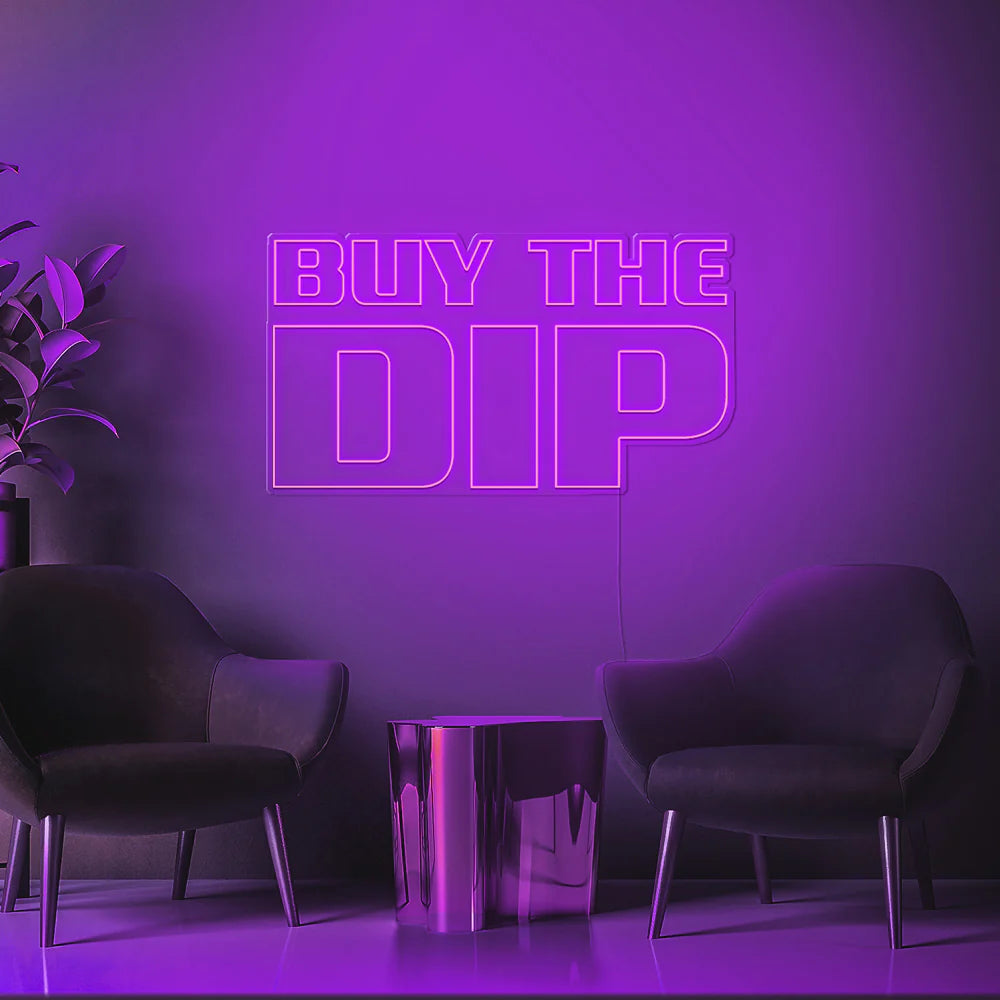 Buy The Dip Insegna al neon