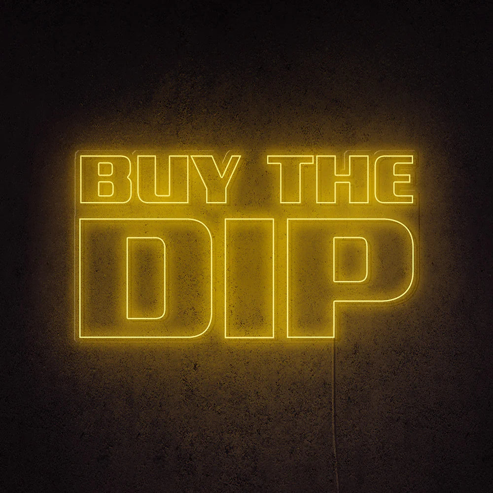 Buy The Dip Insegna al neon