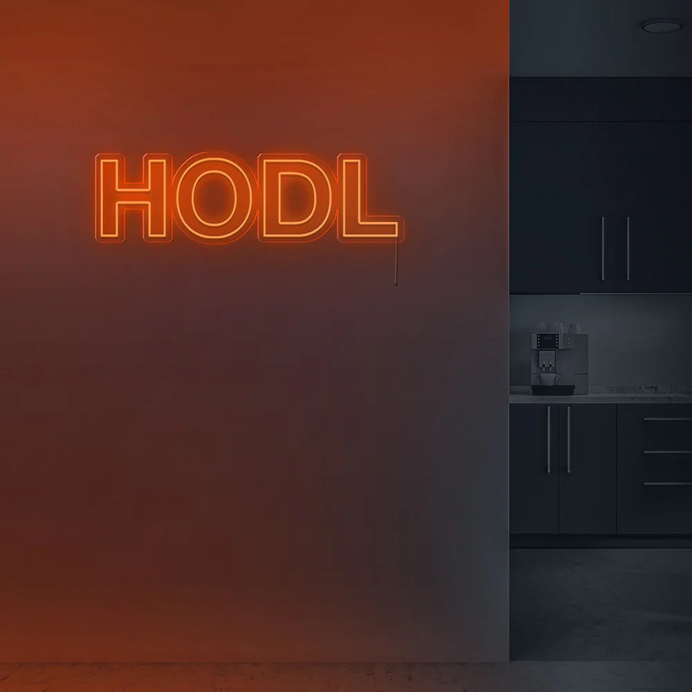 HODL Insegna al neon