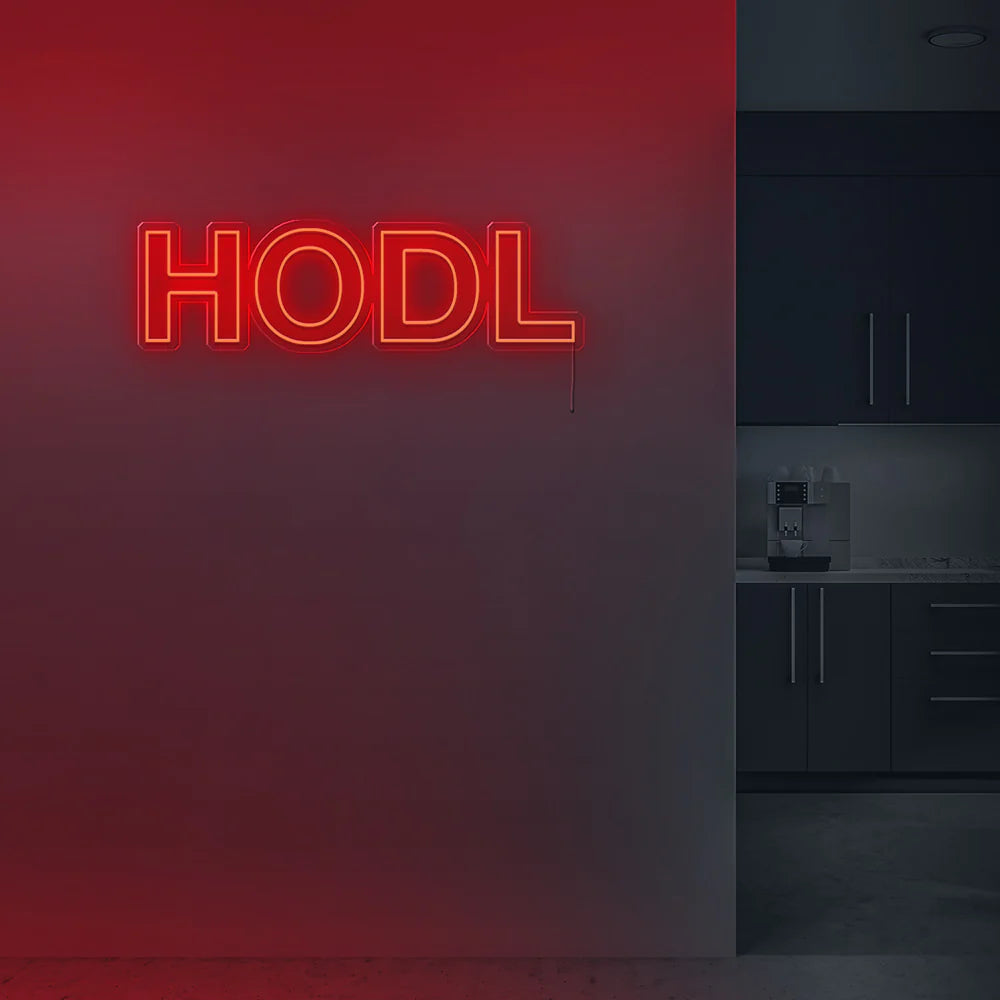 HODL Insegna al neon