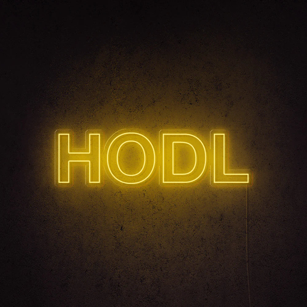 HODL Insegna al neon