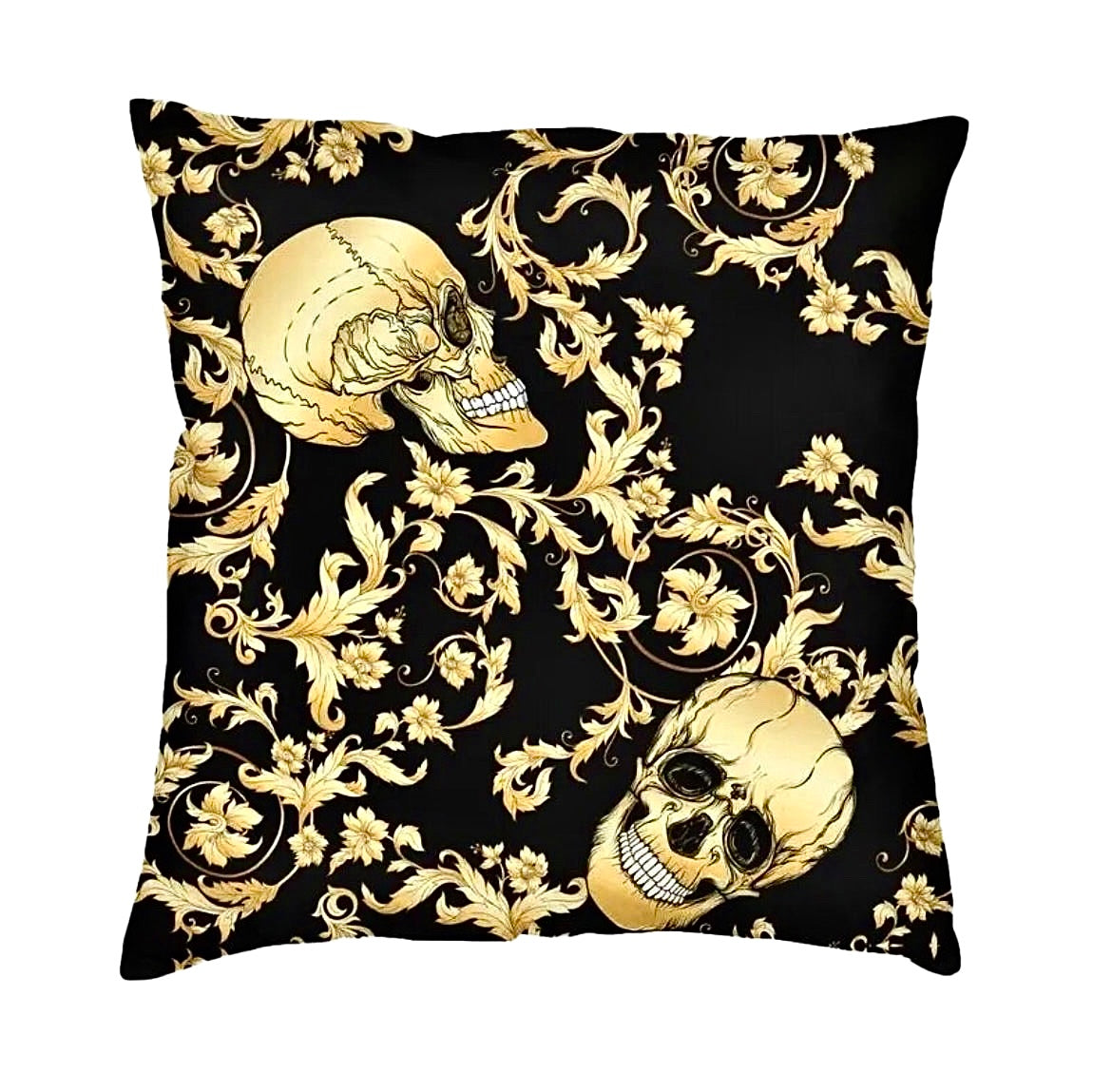 Golden Skulls Cuscino