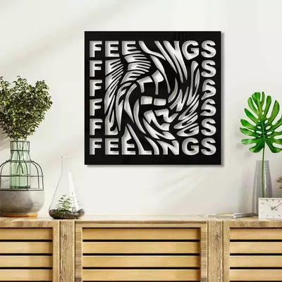 Feelings 3D Metal Art