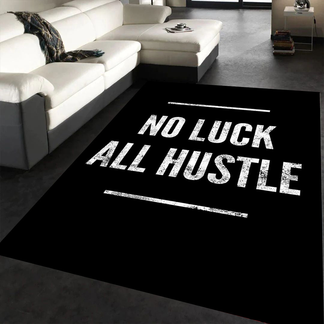 No Luck All Hustle Tappeto