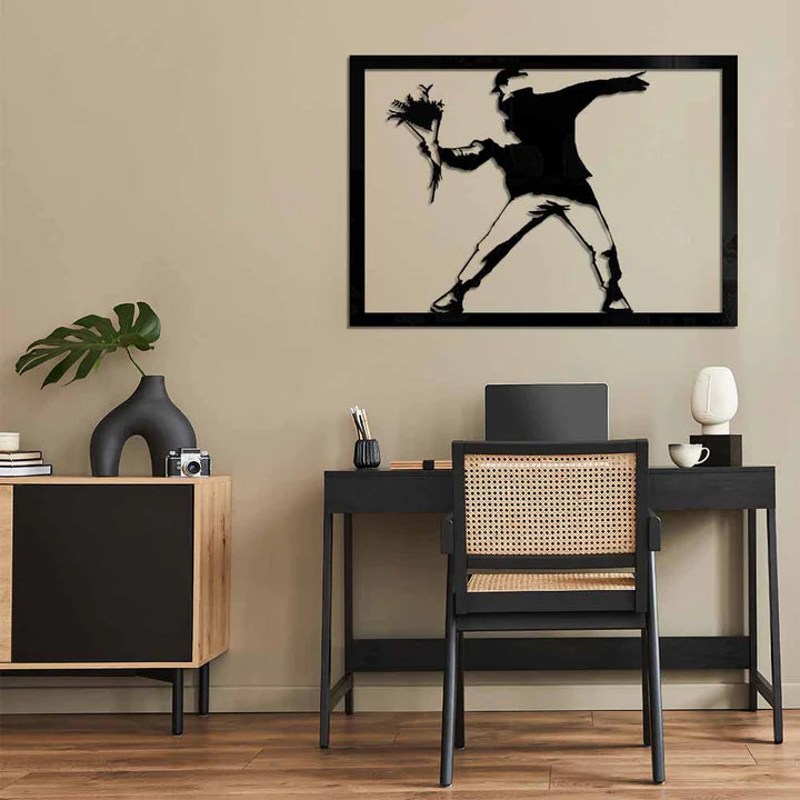 Banksy Classic 3D Metal Art