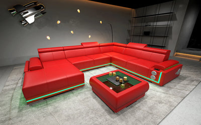 Wilder Modern Leather Sectional