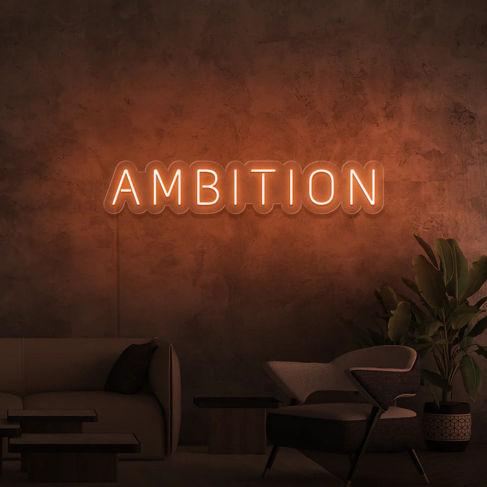 Ambition Insegna al neon