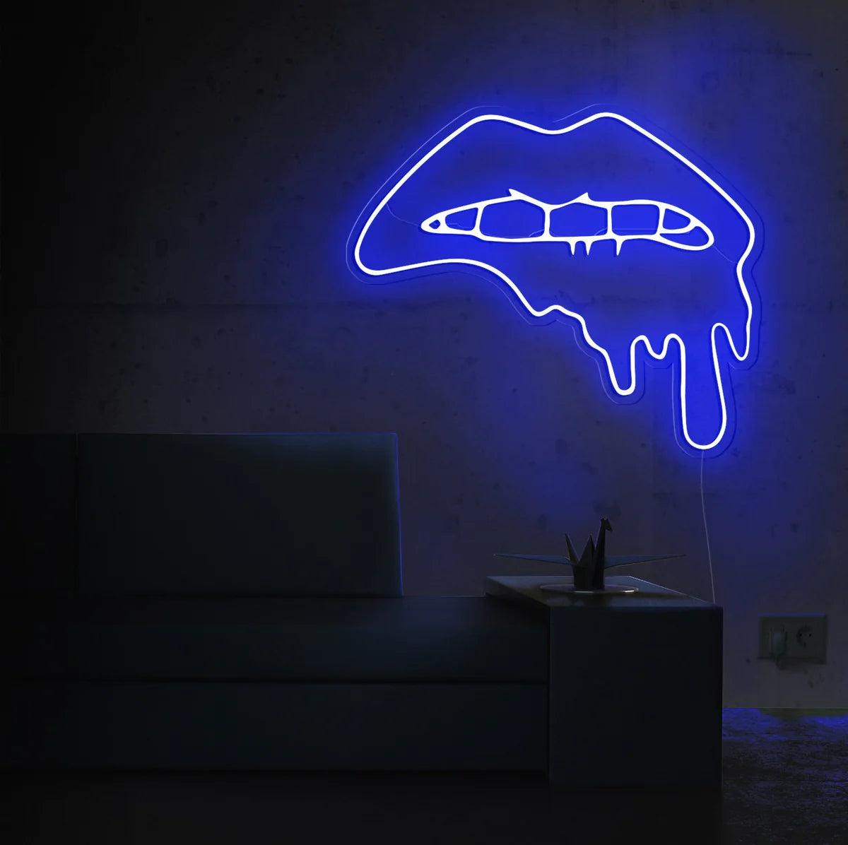 Dripping Lips Insegna al neon