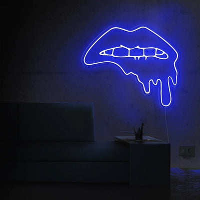 Dripping Lips Insegna al neon