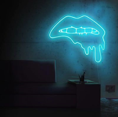 Dripping Lips Insegna al neon