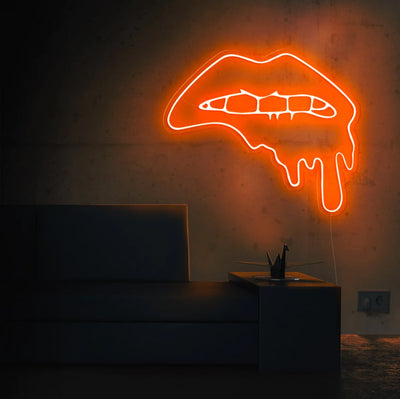 Dripping Lips Insegna al neon