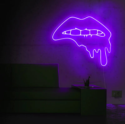 Dripping Lips Insegna al neon