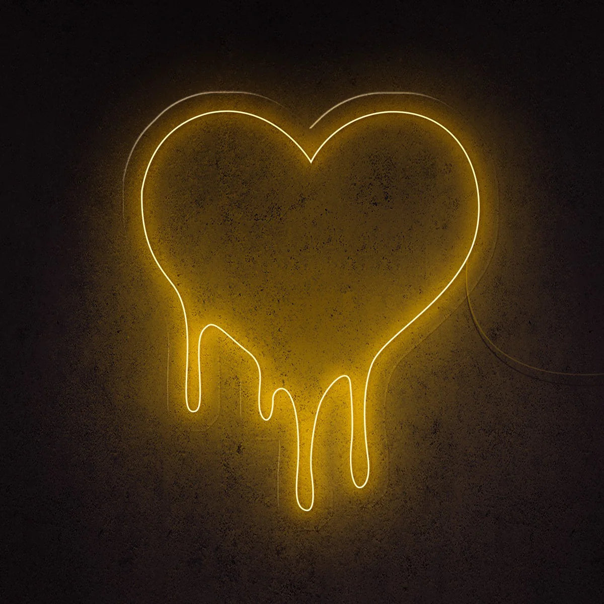 Dripping love Insegna al neon