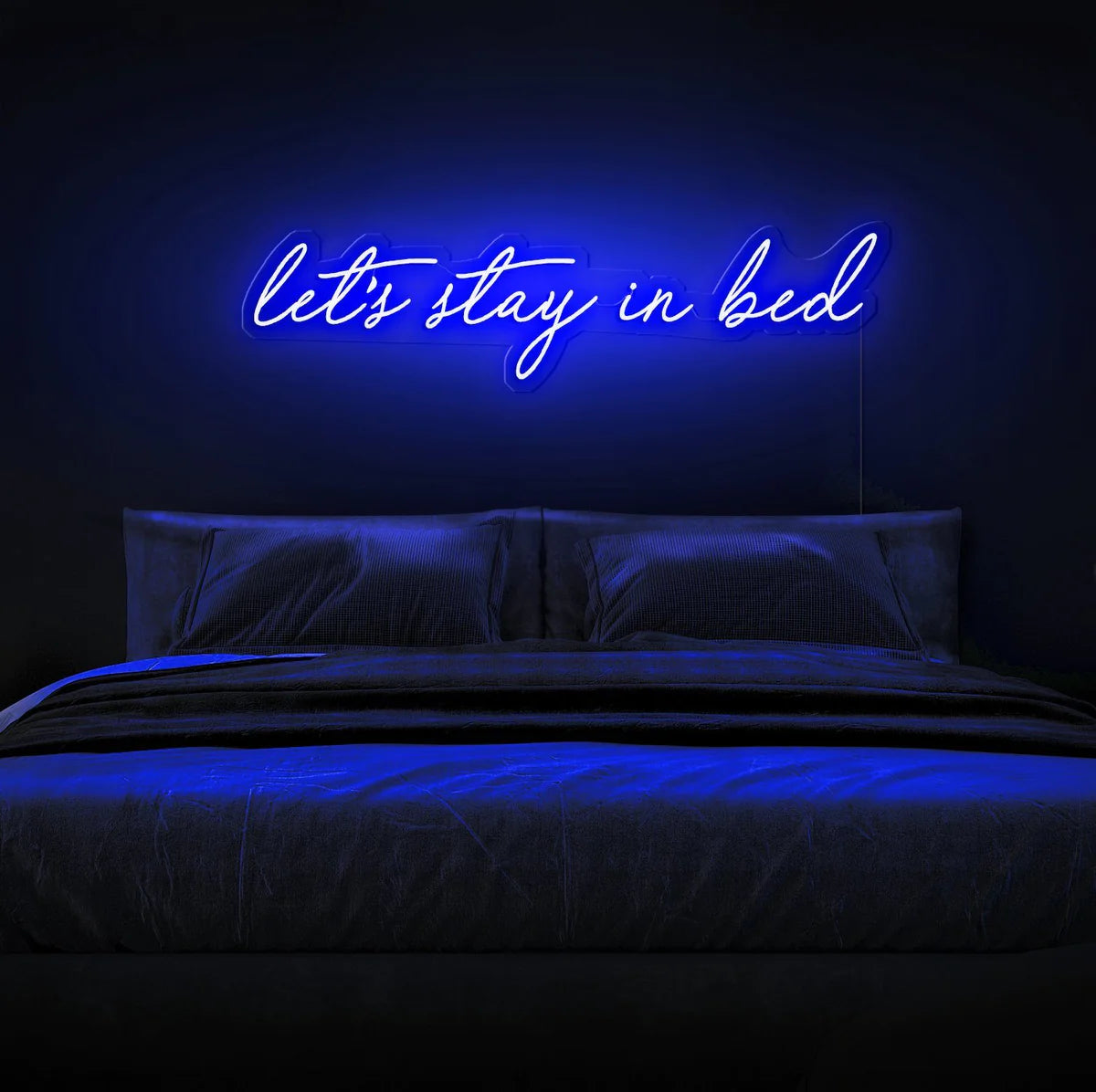 Let’s Stay in Bed Insegna al neon