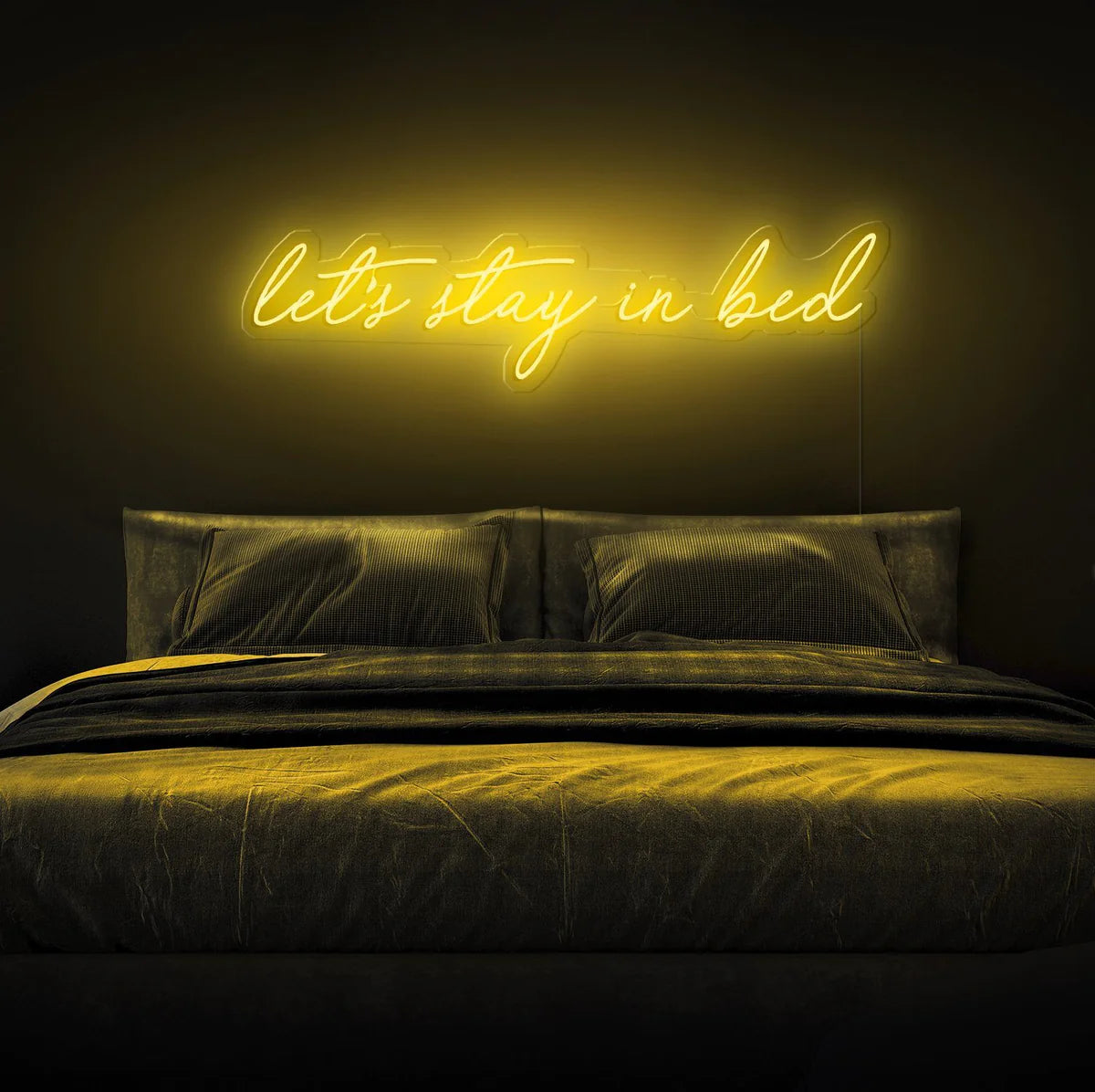 Let’s Stay in Bed Insegna al neon