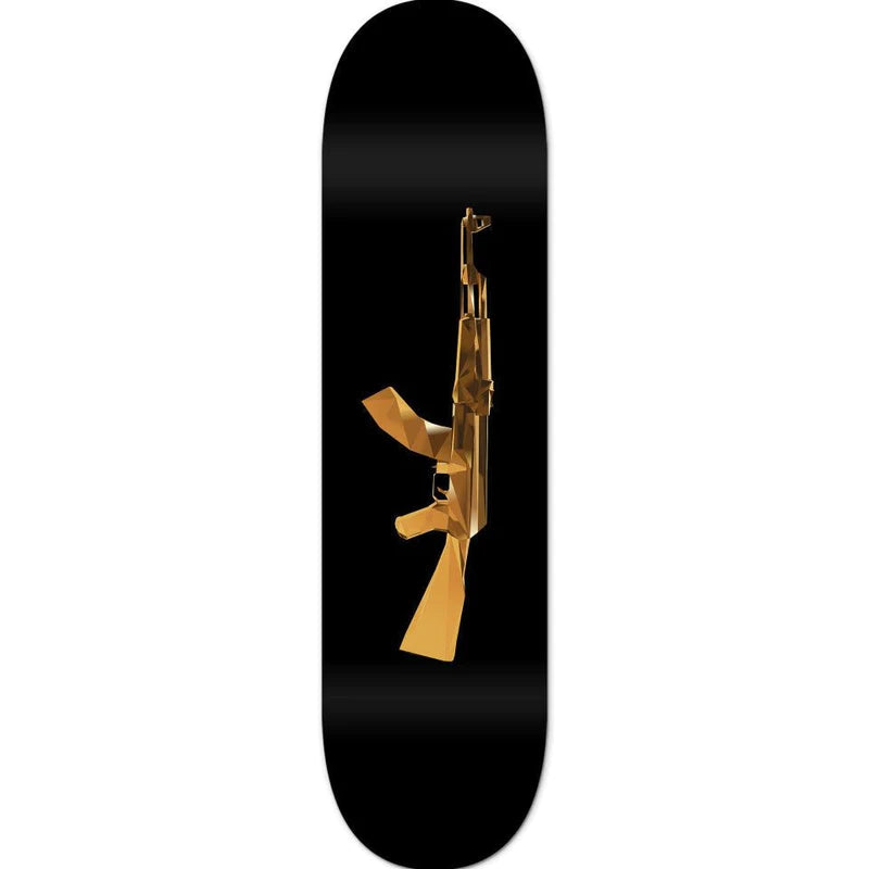 Gold AK-47 Acrylic Glass Skateboard