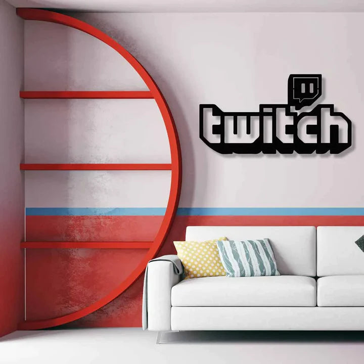 Twitch 3D Metal Art