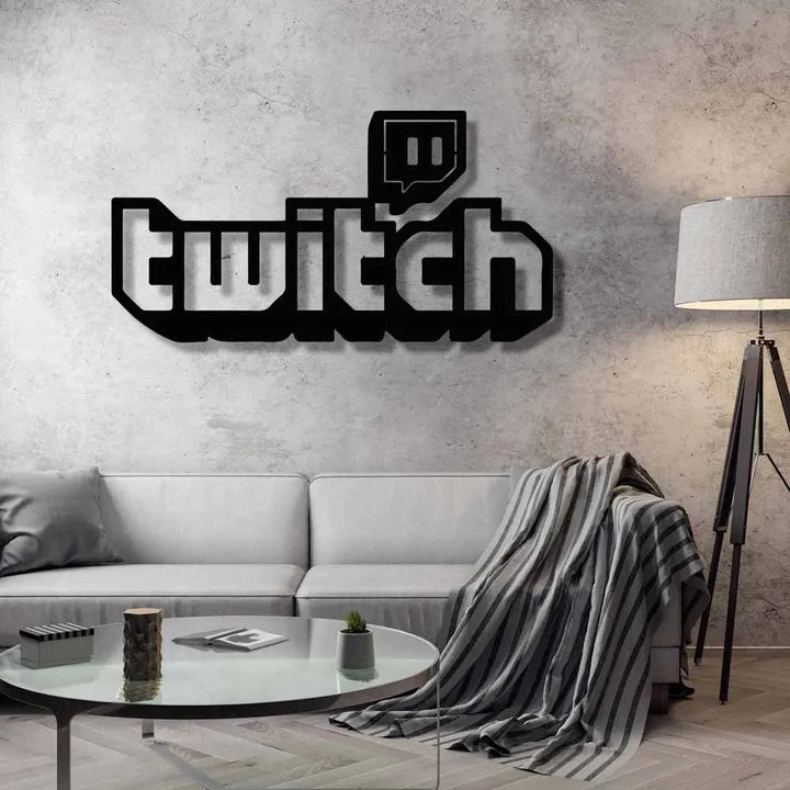 Twitch 3D Metal Art