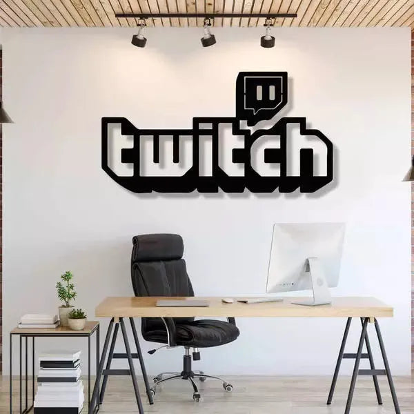 Twitch 3D Metal Art