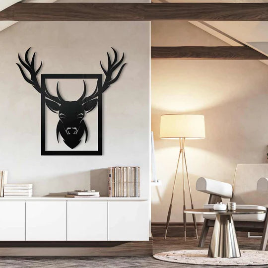 Cervus Elaphus 3D Metal Art