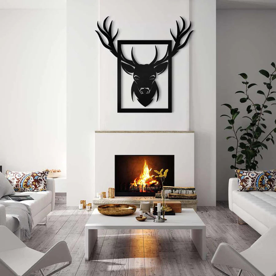 Cervus Elaphus 3D Metal Art