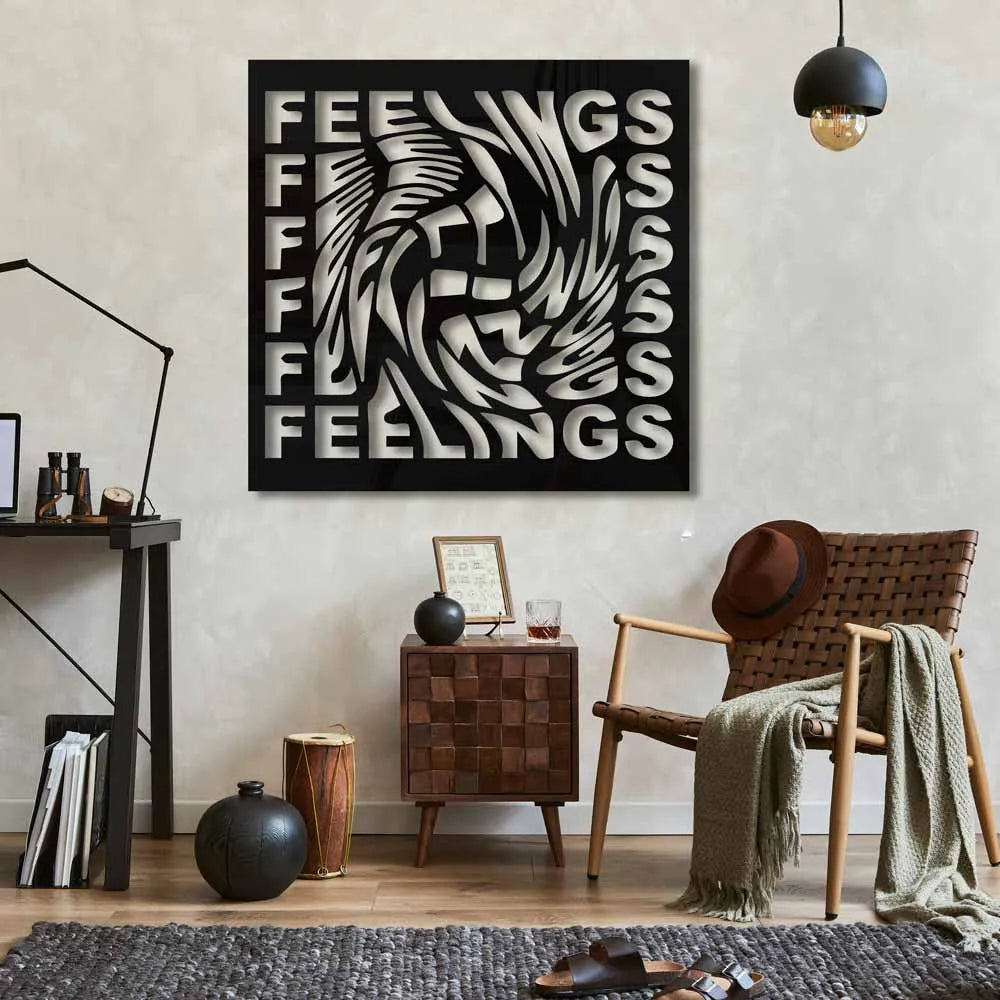 Feelings 3D Metal Art