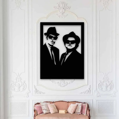 Blues Brothers 3D Metal Art