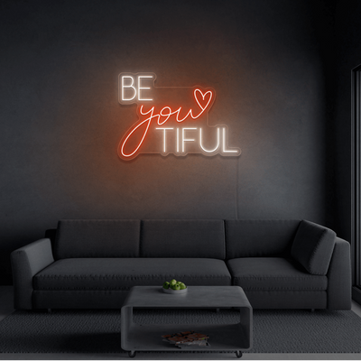 Beyoutiful Insegna al neon