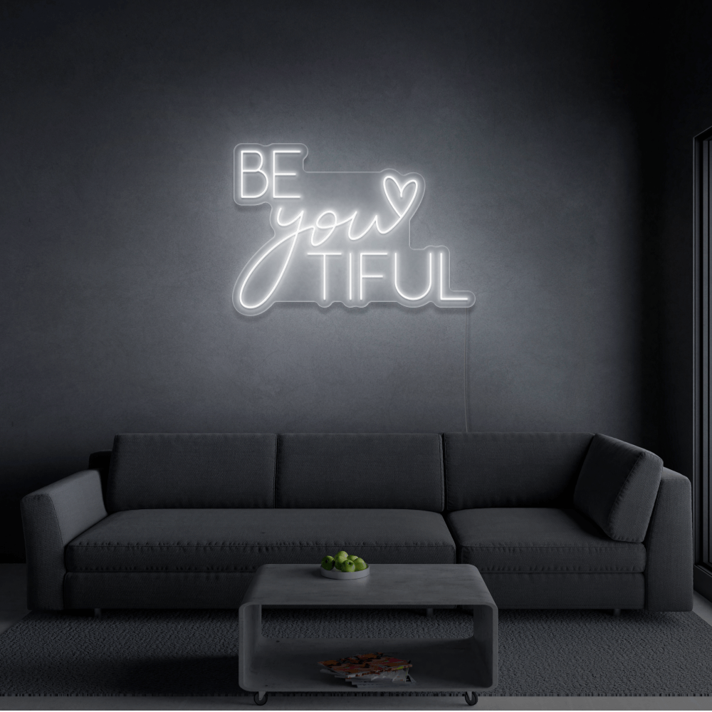 Beyoutiful Insegna al neon