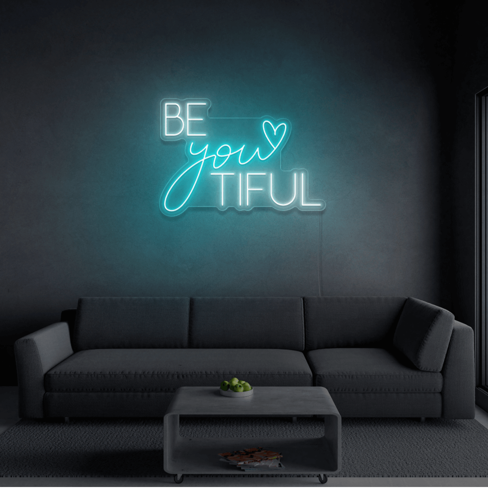 Beyoutiful Insegna al neon