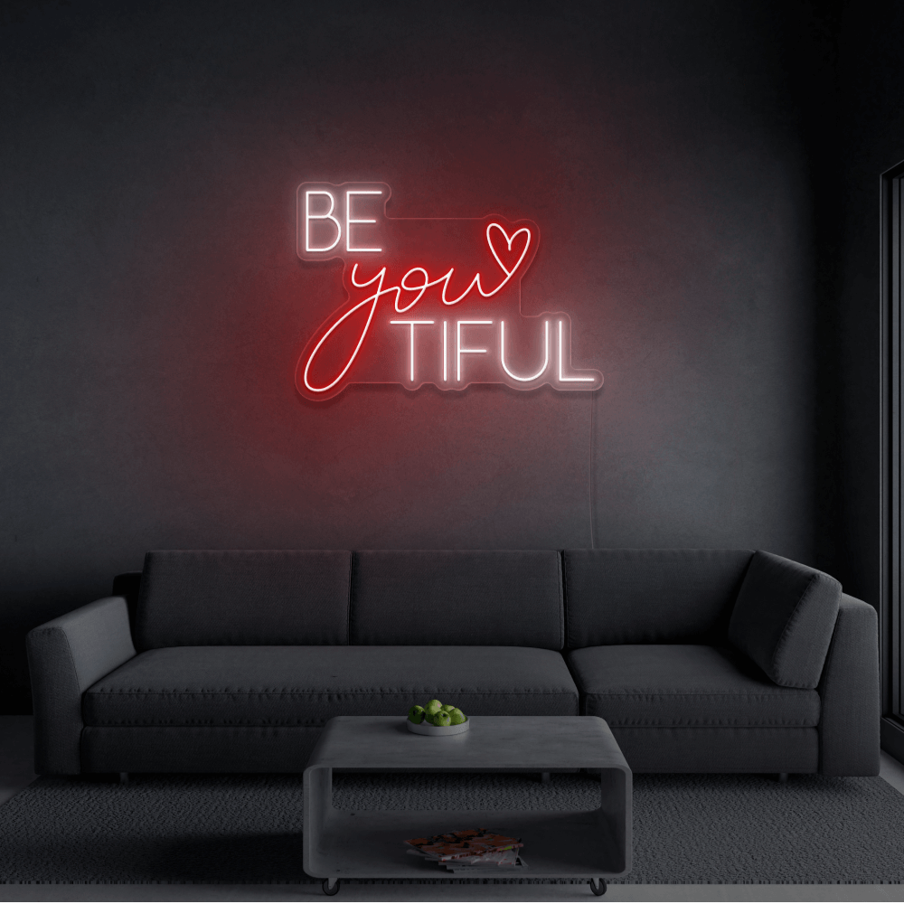 Beyoutiful Insegna al neon