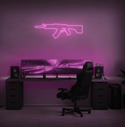 Gun Insegna al neon