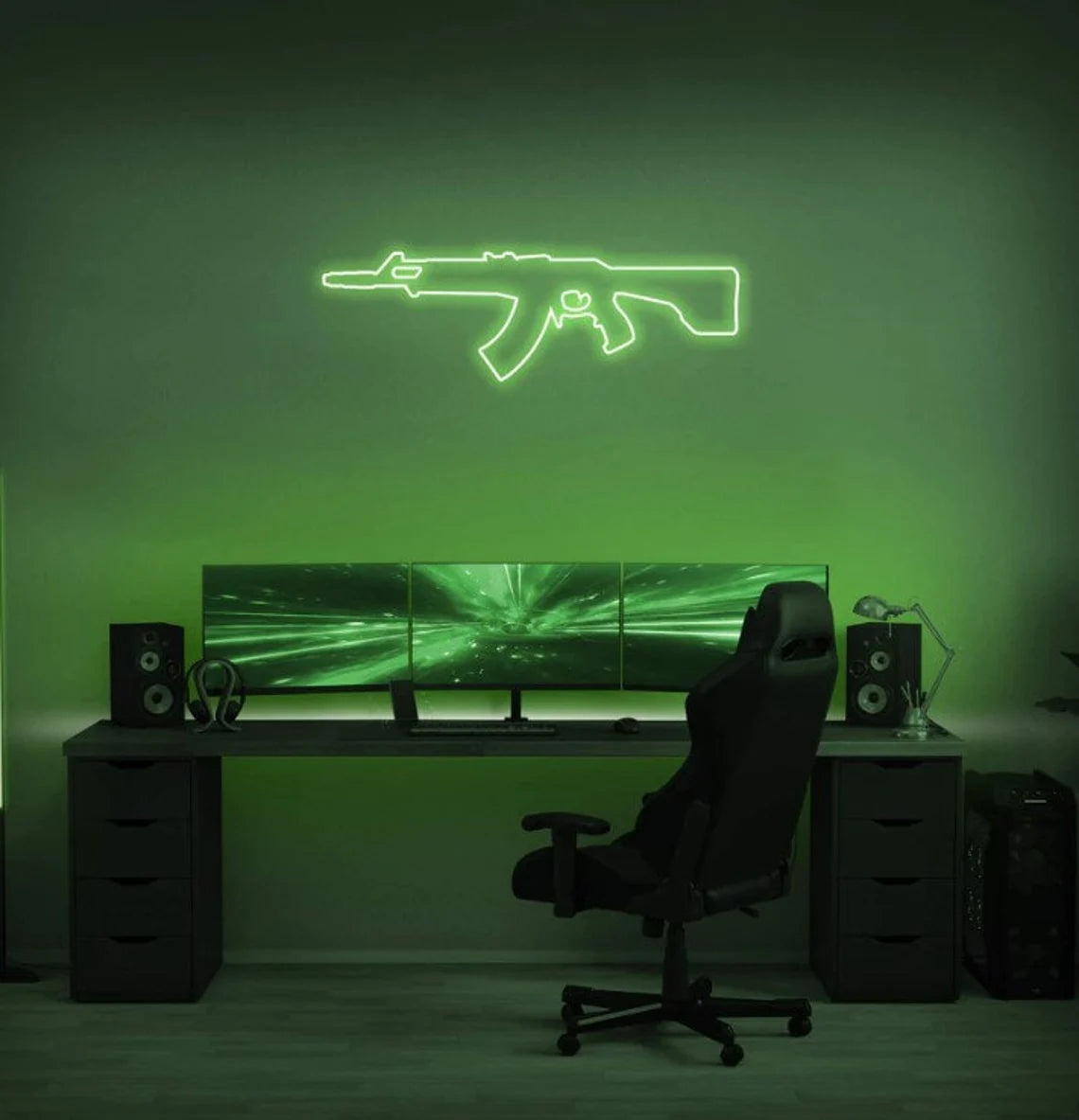 Gun Insegna al neon