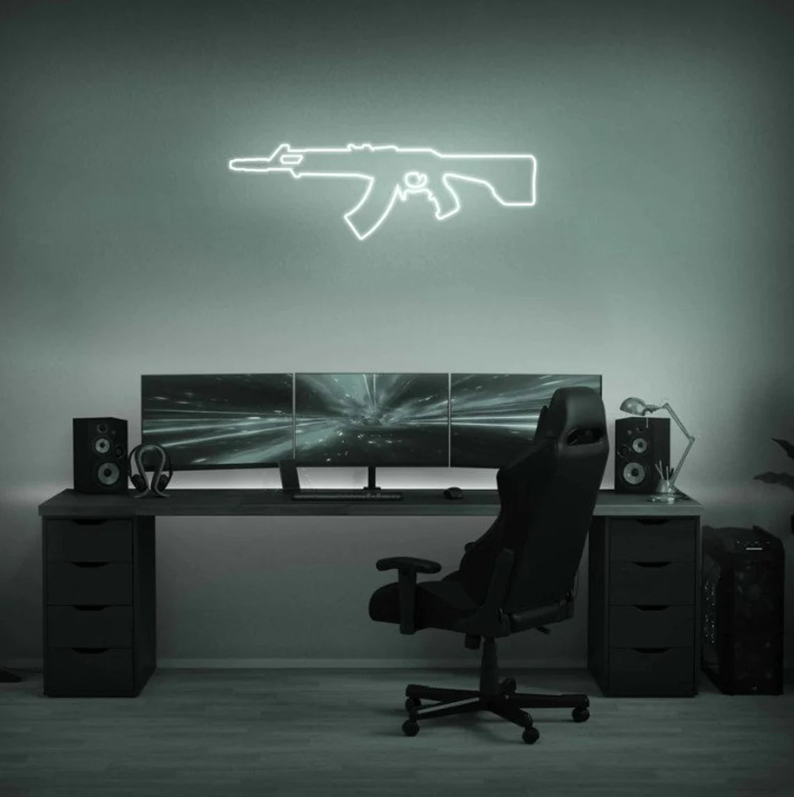 Gun Insegna al neon