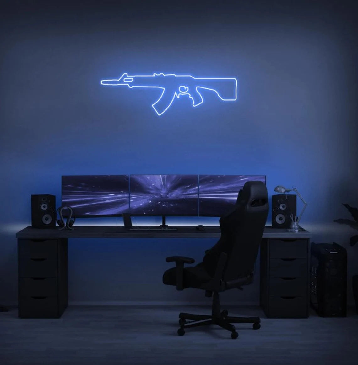 Gun Insegna al neon